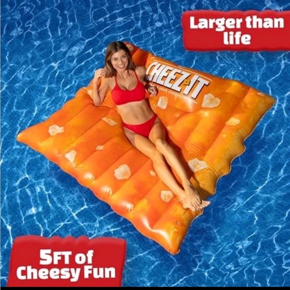 Inflatable Pool Float - Orange - Picture 2 of 7